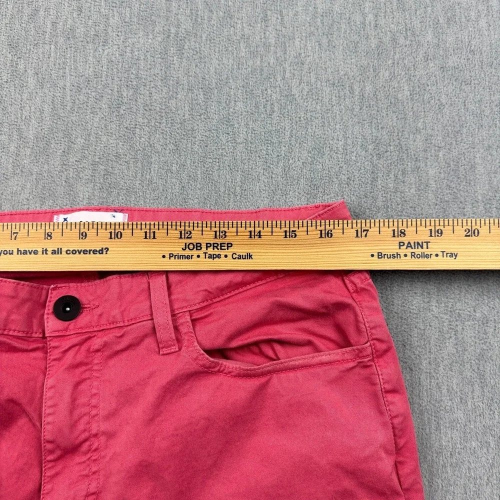 Paige Pants Mens 33 Pink Normandie Straight Leg Chino Stretch Made in USA Casual